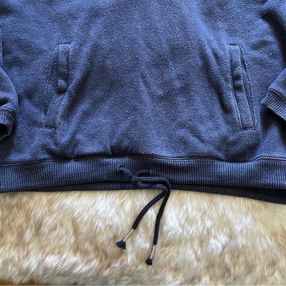 Aerie Navy Blue Hoodie Sweatshirt - Picture 3 of 5